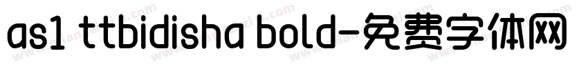 as1 ttbidisha bold字体转换